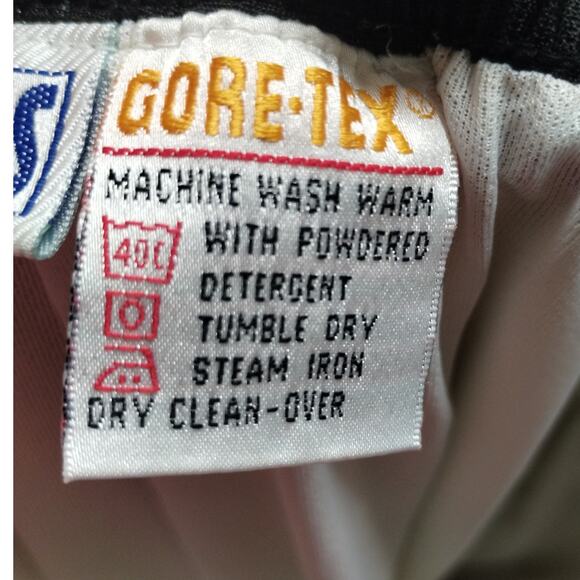 Vintage Asics Men's Size Large Black Gore-Tex Pull-On Athletic Nylon Track Pants - Picture 8 of 8